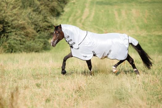 Fliegendecke Halsteil RugBe SuperFly - leichte Ekzemdecke für Pferde, Halsteil abnehmbar